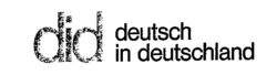 Міжнародна реєстрація торговельної марки № 568697: did deutsch in deutschland