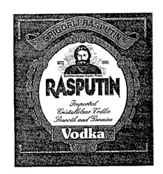 Міжнародна реєстрація торговельної марки № 587123: RASPUTIN Vodka