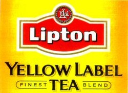 Міжнародна реєстрація торговельної марки № 595303: Lipton YELLOW LABEL FINEST TEA BLEND
