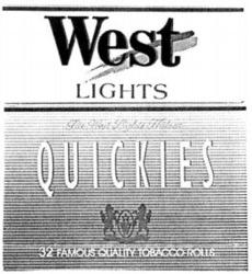 Міжнародна реєстрація торговельної марки № 595568: West LIGHTS QUICKIES