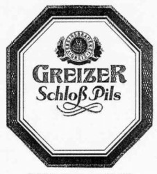 Міжнародна реєстрація торговельної марки № 596351: GREIZER Schloss Pils
