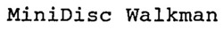 Міжнародна реєстрація торговельної марки № 597257: MiniDisc Walkman