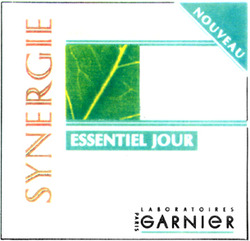 Міжнародна реєстрація торговельної марки № 606823: SYNERGIE ESSENTIEL JOUR LABORATOIRES GARNIER