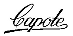 Міжнародна реєстрація торговельної марки № 609938: Capote