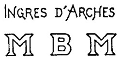 Міжнародна реєстрація торговельної марки № 619495: INGRES D'ARCHES MBM