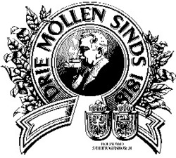 Міжнародна реєстрація торговельної марки № 621437: DRIE MOLLEN SINDS 1818