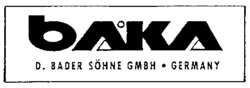 Міжнародна реєстрація торговельної марки № 621871: bAKA