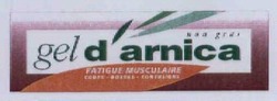 Міжнародна реєстрація торговельної марки № 638409: gel d'arnica non gras