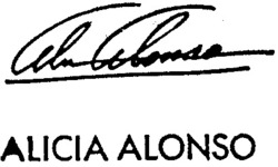 Міжнародна реєстрація торговельної марки № 647658: ALICIA ALONSO