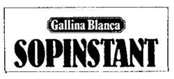 Міжнародна реєстрація торговельної марки № 655694: Gallina Blanca SOPINSTANT