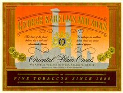 Міжнародна реєстрація торговельної марки № 656591: GEORGE KARELIAS AND SONS Oriental Plain Ovals