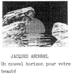 Міжнародна реєстрація торговельної марки № 662450: JACQUES ANDHREL Un nouvel horizon pour votre beauté