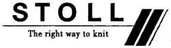 Міжнародна реєстрація торговельної марки № 668715: STOLL The right way to knit
