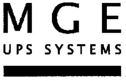 Міжнародна реєстрація торговельної марки № 671584: MGE UPS SYSTEMS