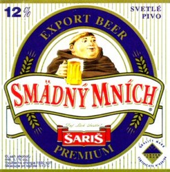 Міжнародна реєстрація торговельної марки № 675428: SMÄDNY MNÍCH SARIS EXPORT BEER PREMIUM