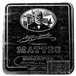 Міжнародна реєстрація торговельної марки № 675748: CIGARILLOS MATTEO SUMATRA