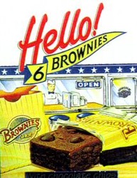 Міжнародна реєстрація торговельної марки № 676111: Hello! 6 BROWNIES BROWNIES SHOP