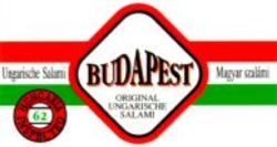 Міжнародна реєстрація торговельної марки № 678195: BUDAPEST ORIGINAL UNGARISCHE SALAMI