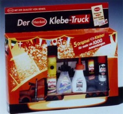 Міжнародна реєстрація торговельної марки № 685556: Der Henkel Klebe-Truck
