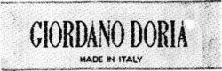 Міжнародна реєстрація торговельної марки № 690532: GIORDANO DORIA MADE IN ITALY