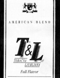 Міжнародна реєстрація торговельної марки № 691363: AMERICAN BLEND T&L TOBACNA LJUBLJANA