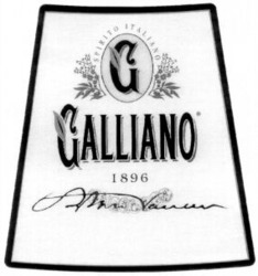 Міжнародна реєстрація торговельної марки № 699608: SPIRITO ITALIANO G GALLIANO 1896
