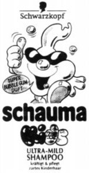 Міжнародна реєстрація торговельної марки № 700996: Schwarzkopf schauma Kids ULTRA-MILD SHAMPOO SUPER BUBBLE GUM DUFT