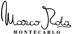Міжнародна реєстрація торговельної марки № 709190: Marco Rota MONTECARLO