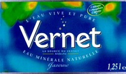 Міжнародна реєстрація торговельної марки № 720025: L'EAU VIVE ET PURE Vernet La Source Ardèche EAU MINÉRALE NATURELLE gazeuse
