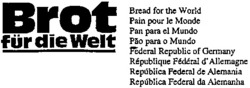 Міжнародна реєстрація торговельної марки № 721246: Brot für die Welt