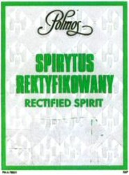 Міжнародна реєстрація торговельної марки № 727857: Polmos SPIRYTUS REKTYFIKOWANY RECTIFIED SPIRIT