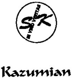 Міжнародна реєстрація торговельної марки № 728700: SK Kazumian IN VINO VERITAS