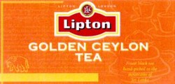 Міжнародна реєстрація торговельної марки № 754400: Lipton GOLDEN CEYLON TEA