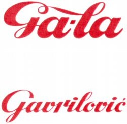 Міжнародна реєстрація торговельної марки № 768642: Ga-la Gavrilovic