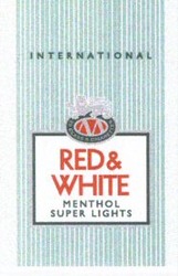 Міжнародна реєстрація торговельної марки № 798690: RED & WHITE MENTHOL SUPERLIGHTS