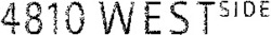 Міжнародна реєстрація торговельної марки № 800854: 4810 WESTSIDE