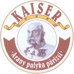 Міжнародна реєстрація торговельної марки № 802086: KAISER Arany pulyka párizsi