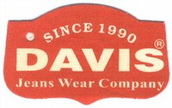 Міжнародна реєстрація торговельної марки № 805229: SINCE 1990 DAVIS Jeans Wear Company