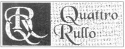 Міжнародна реєстрація торговельної марки № 806040: QR Quattro Rullo