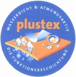 Міжнародна реєстрація торговельної марки № 806378: plustex DIE FUNKTIONSBESCHICHTUNG WASSERDICHT & ATMUNGSAKTIV