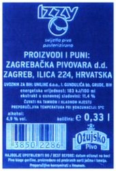 Міжнародна реєстрація торговельної марки № 812792: IZZY