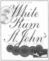 Міжнародна реєстрація торговельної марки № 822895: White Rum St.John's