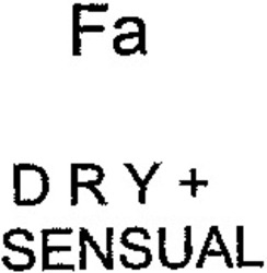 Міжнародна реєстрація торговельної марки № 824331: Fa DRY+SENSUAL