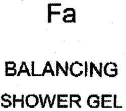 Міжнародна реєстрація торговельної марки № 826758: Fa BALANCING SHOWER GEL