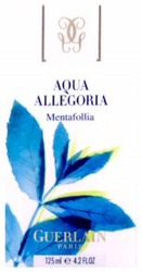 Міжнародна реєстрація торговельної марки № 833534: AQUA ALLEGORIA Mentafollia GUERLAIN PARIS