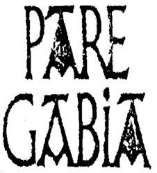 Міжнародна реєстрація торговельної марки № 834173: PARE GABIA