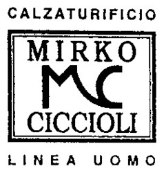 Міжнародна реєстрація торговельної марки № 839453: CALZATURIFICIO MIRKO CICCIOLI LINEA UOMO