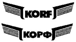 Міжнародна реєстрація торговельної марки № 844737: KORF