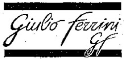 Міжнародна реєстрація торговельної марки № 846020: Giulio Ferrini GF