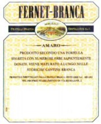 Міжнародна реєстрація торговельної марки № 853291: FERNET-BRANCA